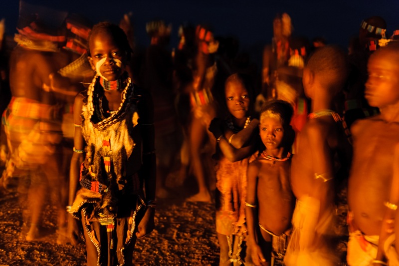 Young Hamer Girl by Firelight