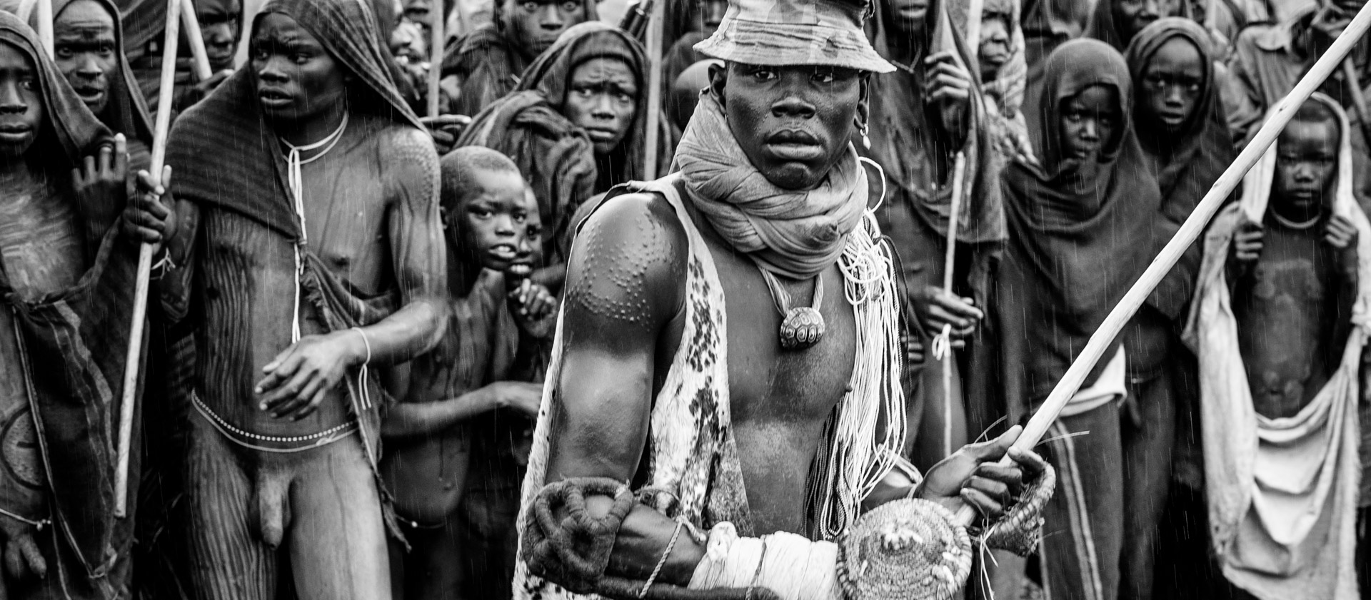 Tribal Donga Stick Fight in Omo River Valley, Ethiopia